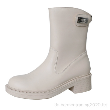 2021 wasserdichte klassische Stiefeletten aus Leder Damenstiefel